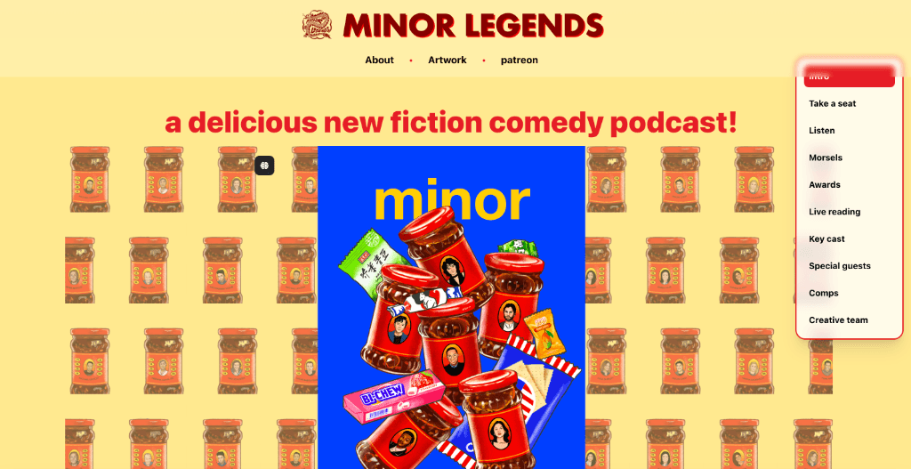 Minor Legends Podcast Website